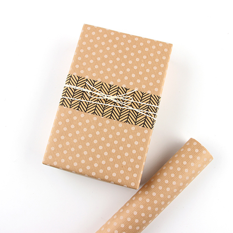Brown Paper Flower Wrapping Paper Diy Holiday Gift Wrapping - Temu