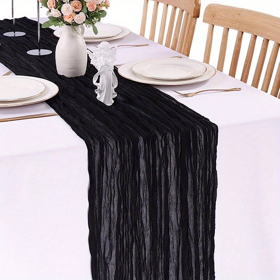 Polyester Table Runner for Wedding Birthday Party Decor