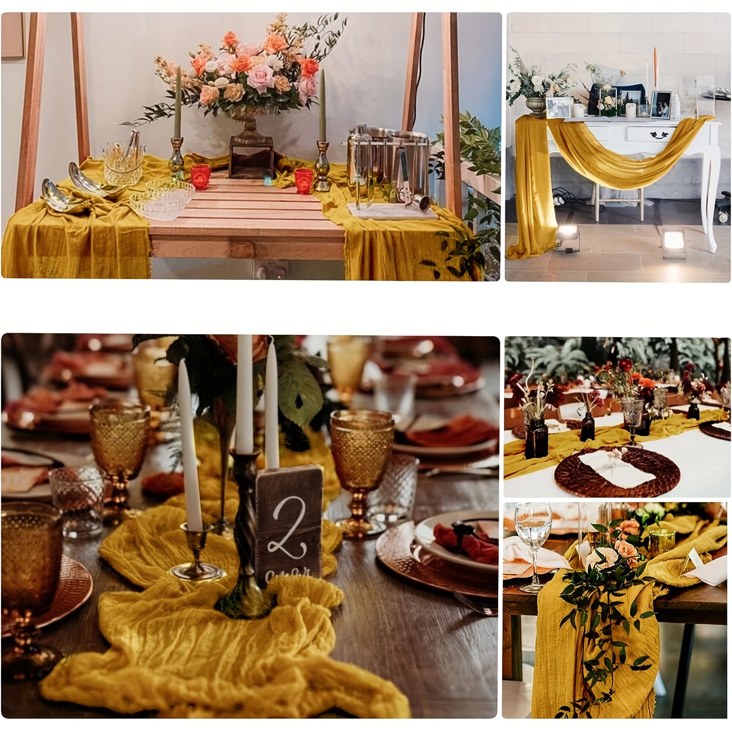 Polyester Table Runner for Wedding Birthday Party Decor