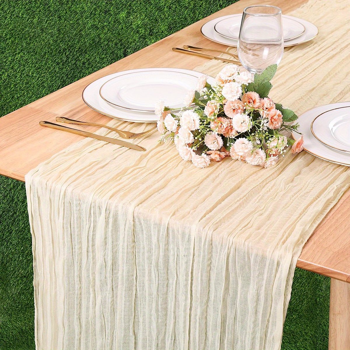 Polyester Table Runner for Wedding Birthday Party Decor