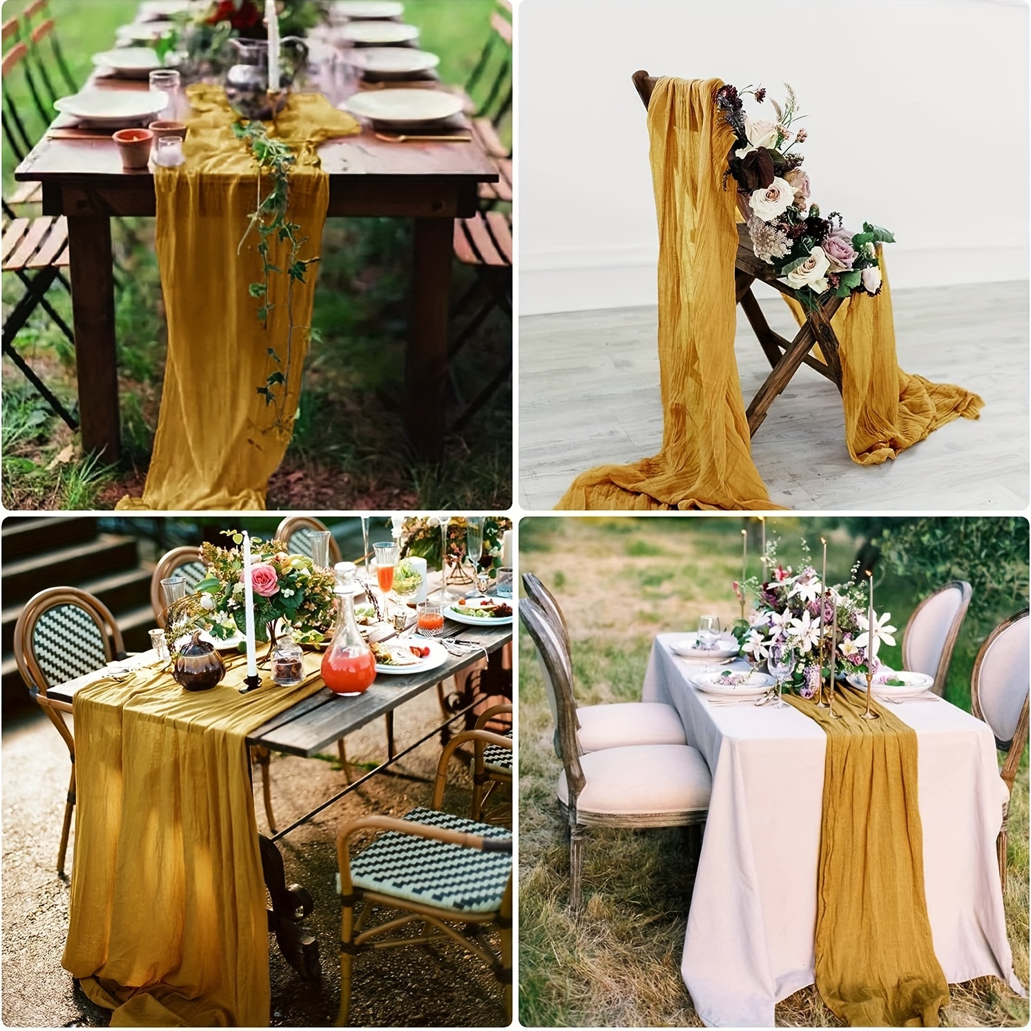 Polyester Table Runner for Wedding Birthday Party Decor