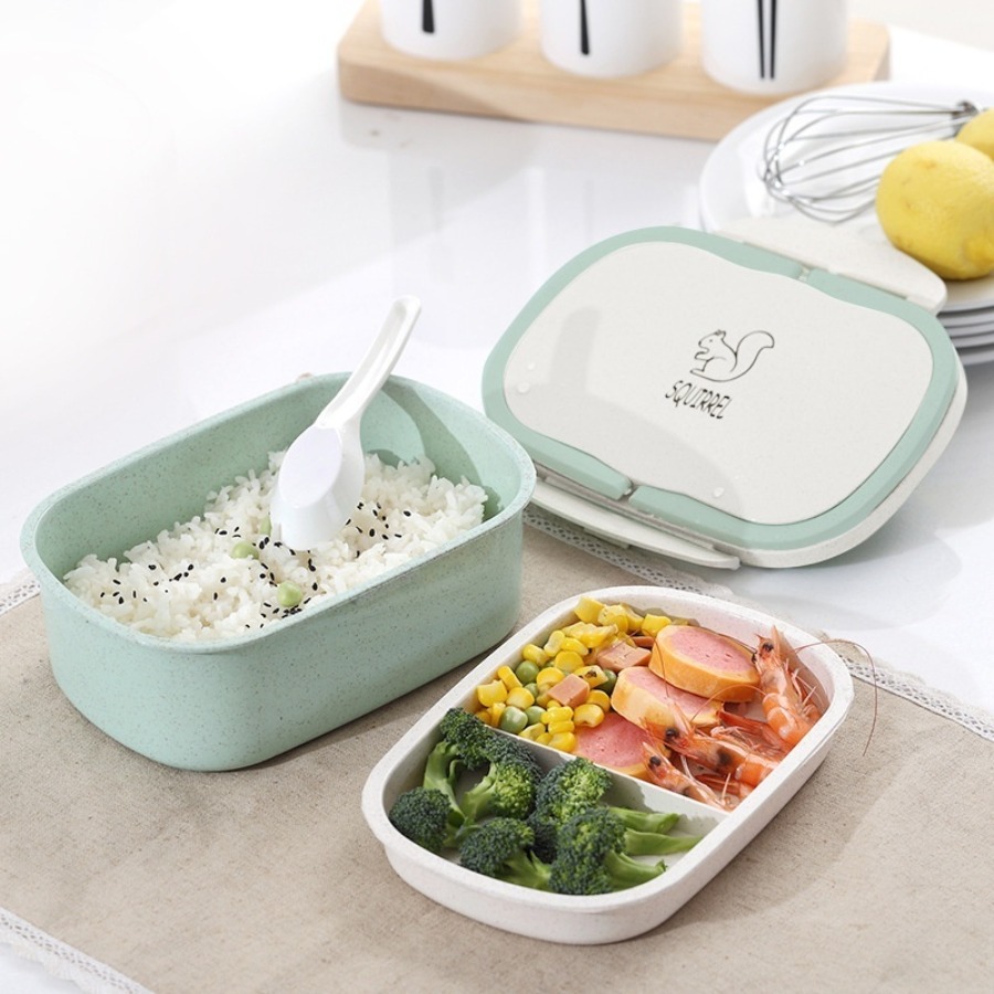 Lunch Box, Wheat Straw Dinnerware Food Storage Container, Portable Bento Box,  For Teenagers And Workers At School, Canteen, Back School, For Camping  Picnic And Beach, Home Kitchen Supplies - Temu