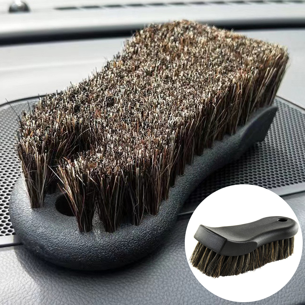 Car Interior Cleaning Horse Hair Brush Is Suitable - Temu