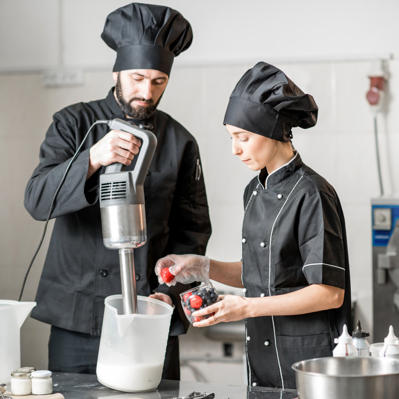 Gorro de Chef para Adultos Gorro de Cocinero Hombre Elástico