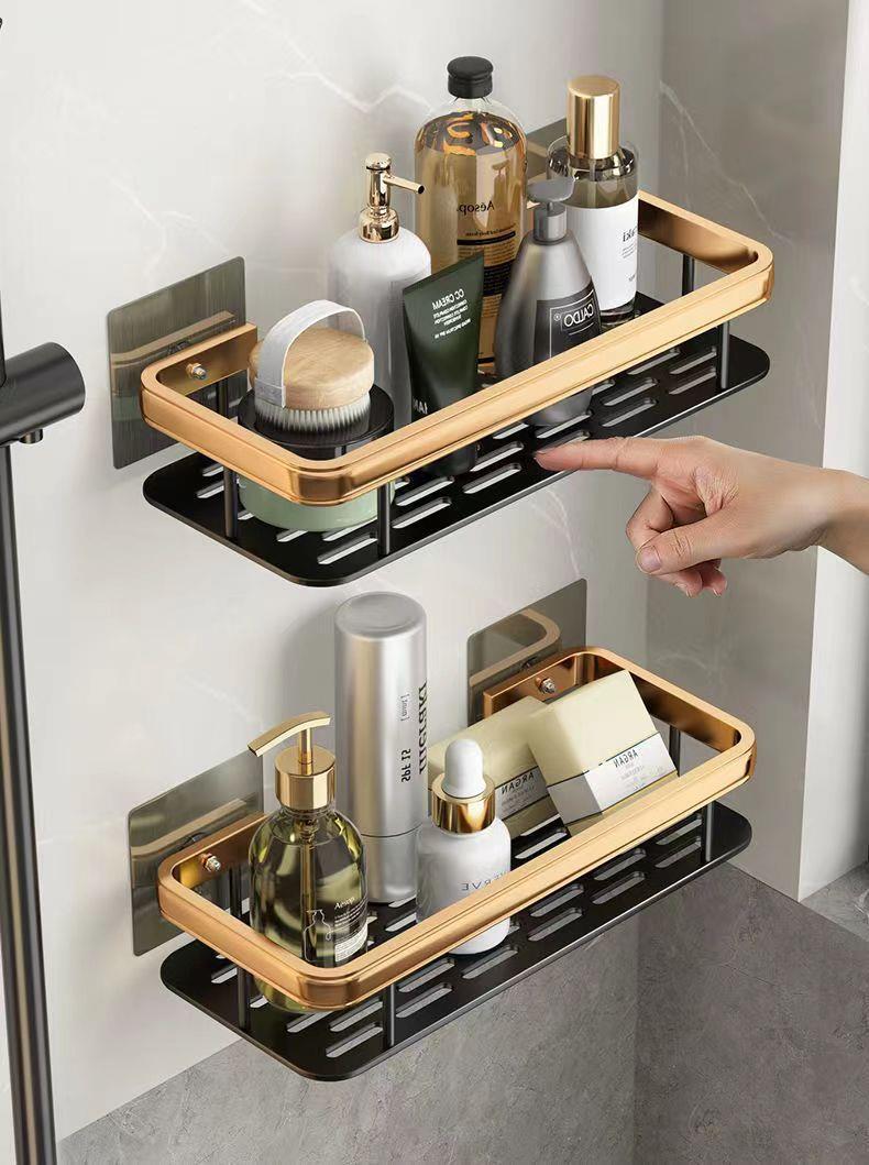 Shower Rack Shelf Bathroom Storage Organiser Basket Suction Shelf Tidy  Holder