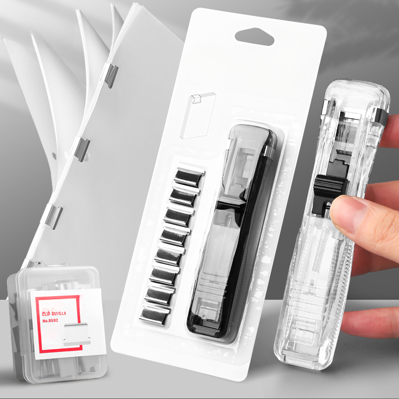 Stapleless Stapler Paper Clipper Pusher Clip For Office - Temu