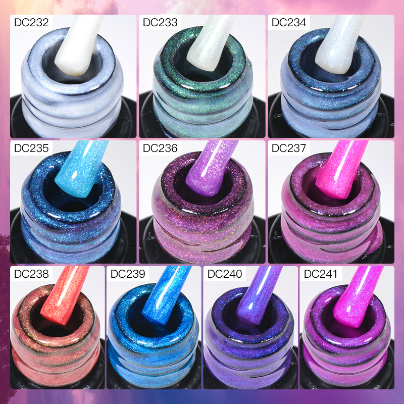 Glitter Aurora Rubber Base Gel 10 Colors Sheer Builder Gels Temu