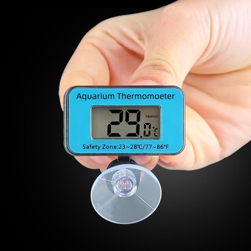 

Celsius Degree ℃ Submersible Thermometer Aquarium Fish Tank Electronic Digital Suction Type Water Temperature Meter Multifunctional Aquarium Thermometer Waterproof Fish Tank Thermometer