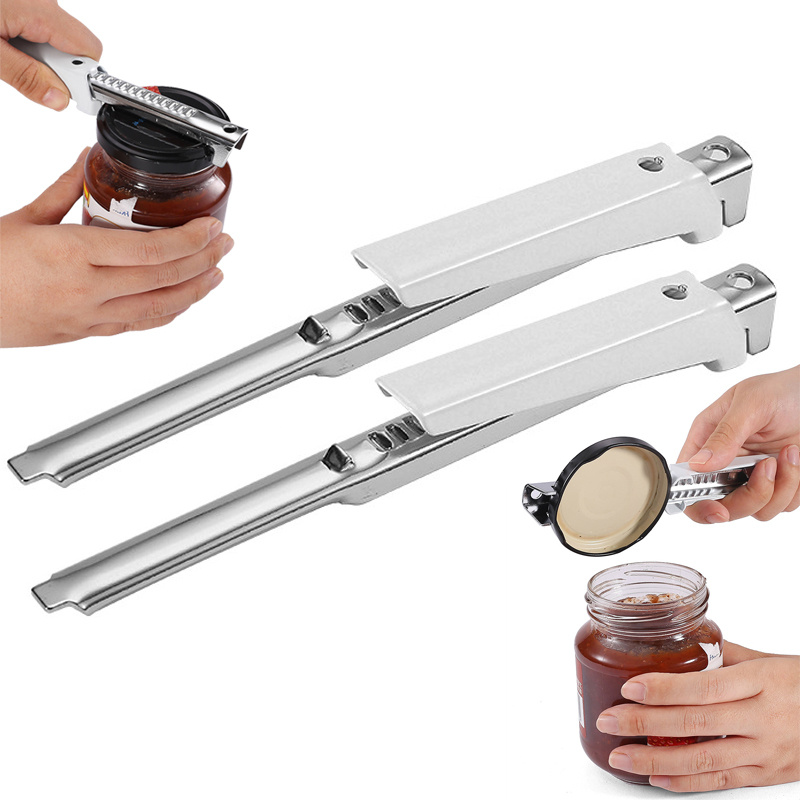 Jar Opener, 1 Adjustable Multifunctional Stainless Steel Can Opener, Bottle  Lids Opener For Arthritic Hands, To Jar Opener For Weak Hands, Kitchen  Gadgets, Cheap Items - Temu