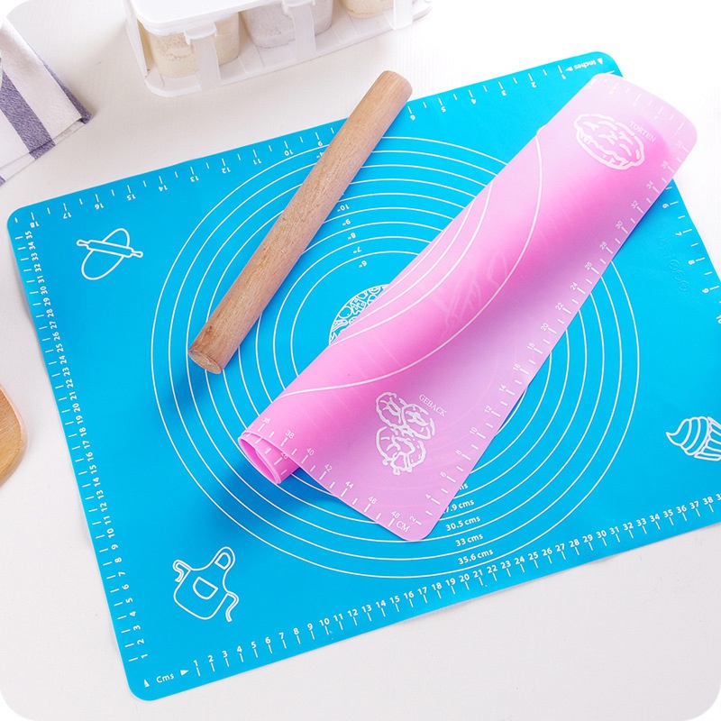 1pc Silicone Baking Mat Kneading Dough Mat Easy-to-store Thinly Silicone  Baking Mat Kneading Dough Mat With Scale Size For Pastry Pizza Cake Rolling  Dough Non Stick Tablemat Sheet Kitchen Mat