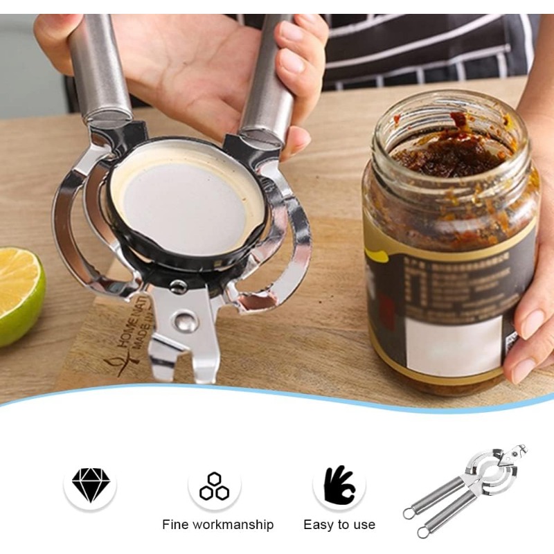 Bottle Opener, Multifunction Bottle Opener Can Opener, Manual Jar Opener Kitchen  Gadgets for Low Hand, Arthritis, Elderly, Women