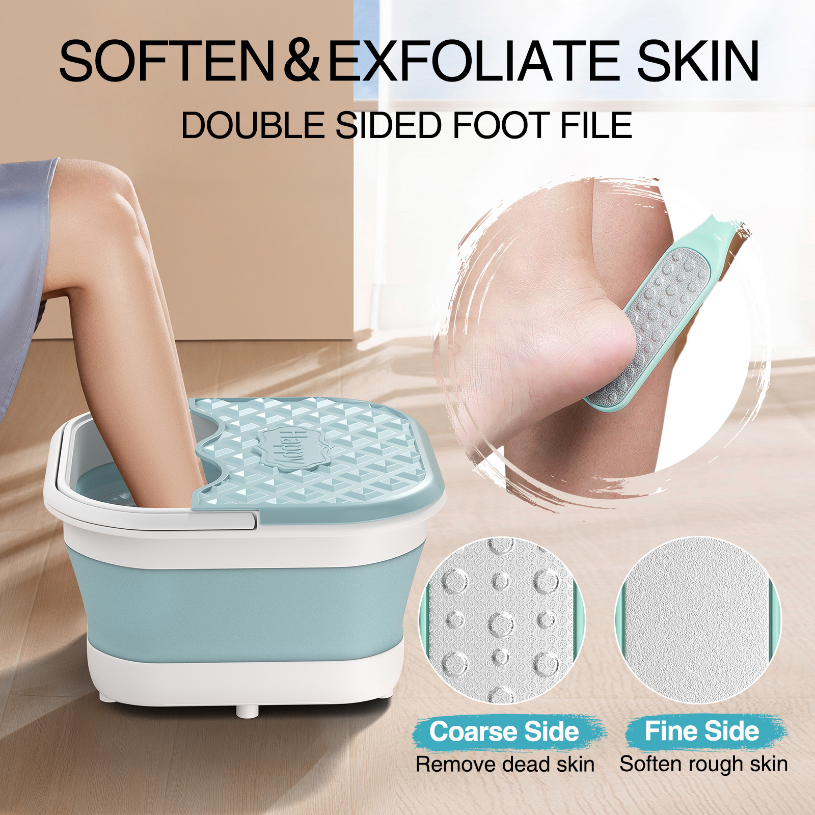 Large Collapsible Foot Bath Tub 15L with Handle