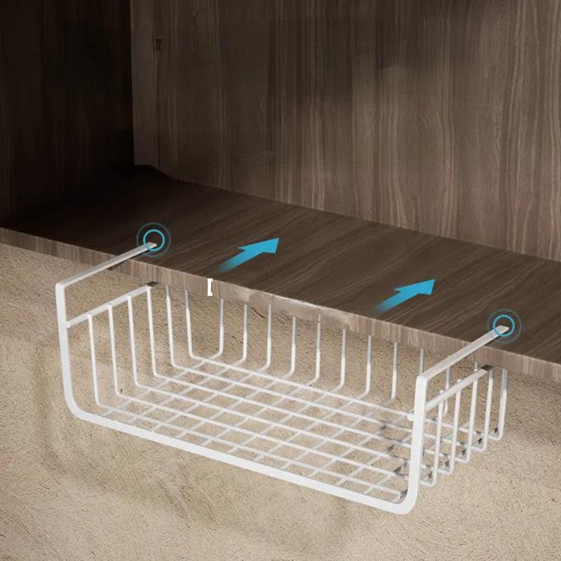 Under Counter Shelf Basket Hanging Cabinet Storage Basket - Temu
