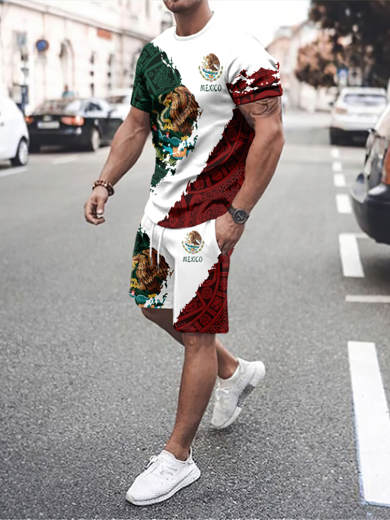 Mexico Themed 3d Print Men's Fashion Short Sleeve Comfy T - Temu New Zealand