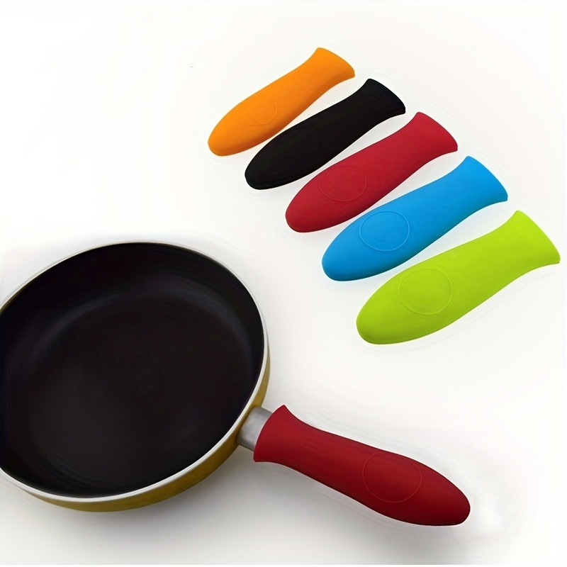 Silicone Hot Handle Holder, Heat Protecting Silicone Handle Forcast Iron  Frying Pan Handle, Assist Pan Handle Sleeve Pot Holders, Kitchen  Accessaries, Tools - Temu