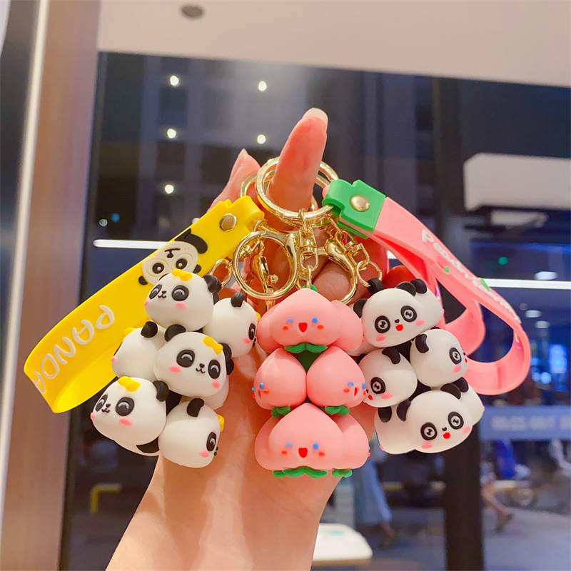 Resin Cute Doll Wool Bear Key Chain Car Bag Pendant Creative