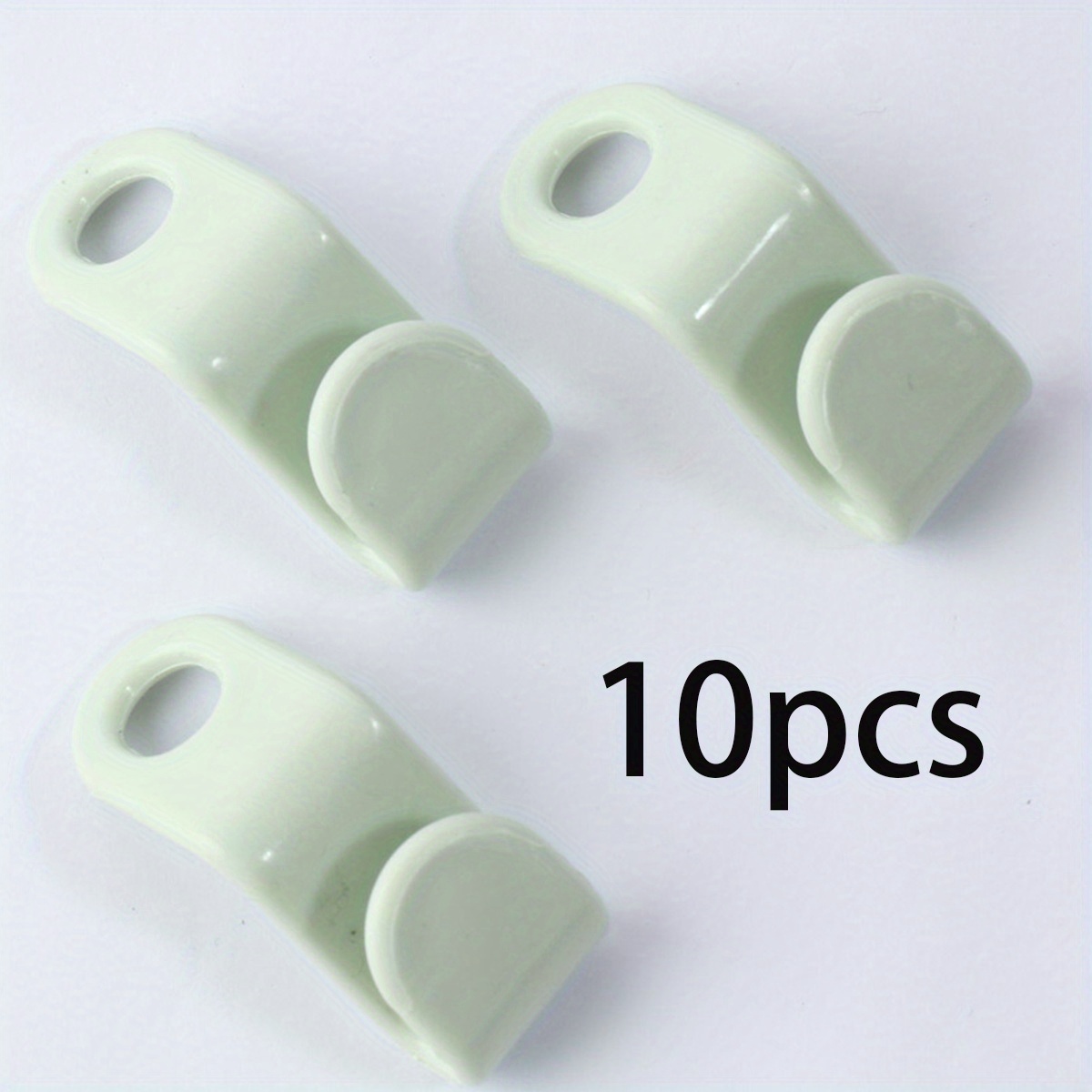 10pcs Hanger Connection Hook Clothes Hanger Connecting Buckle Hooks (Green)