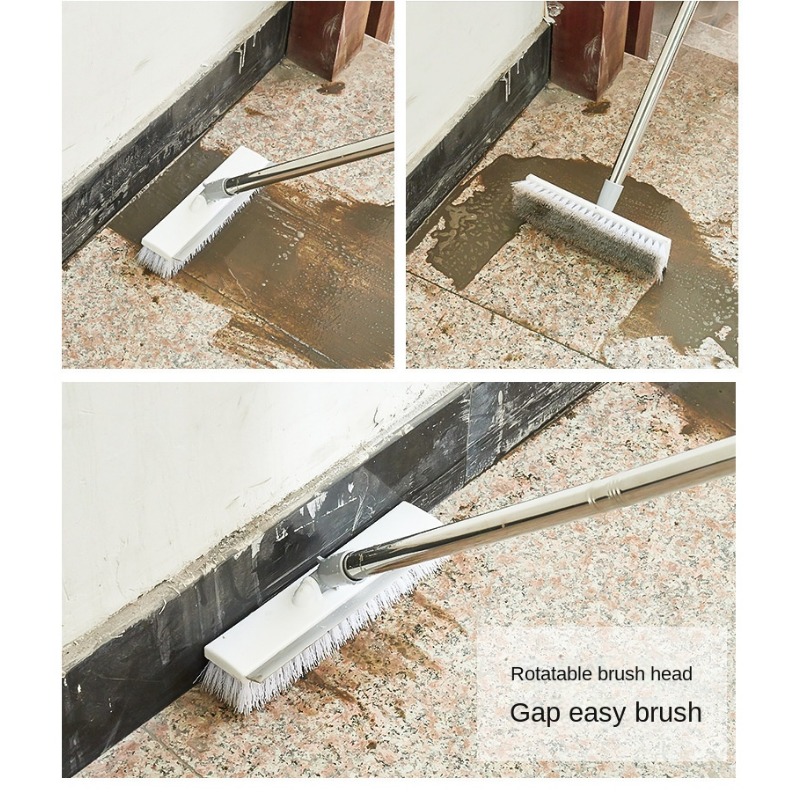2 IN 1 Gap cleaning squeegee brush Floor cleaning brush with Long