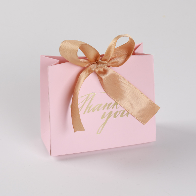 30 Rose Gold Wedding Welcome Bags With Satin Ribbon Handles 