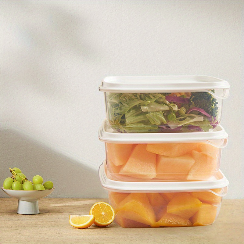 Food Storage Containers with Lids Airtight Scallion Preservation Box Fridge  Fresh-Keeping Container Divided Fruit Storage