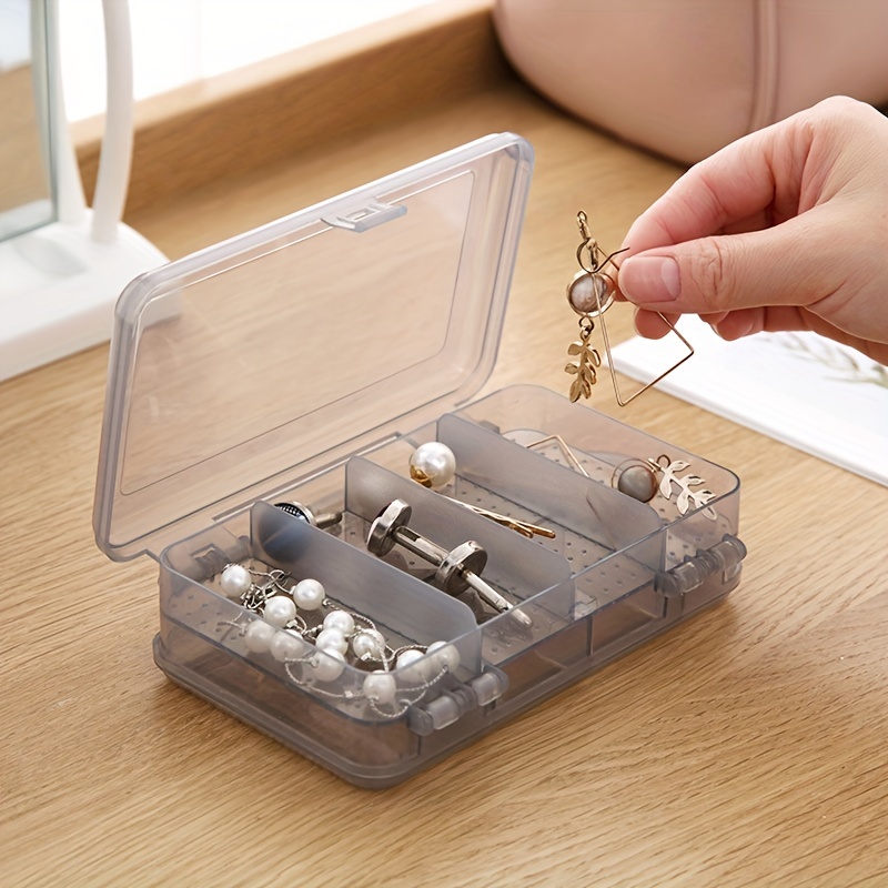 3pcs Set Cute Small Storage Box Transparent Organizer Case Multipurpose  Stackable Storage Container For Storing Small Items Such As Hair Clips  Stickers Jewelry Craft Beads Etc Art Supplies