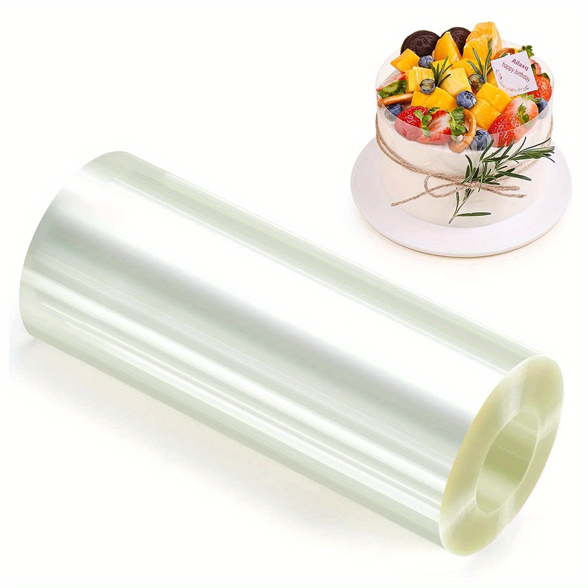 1 roll cake surround film transparent cake collar baking accessories kitchen accessories cake tools for mousse chocolate pastry baking supplies kitchen items details 0