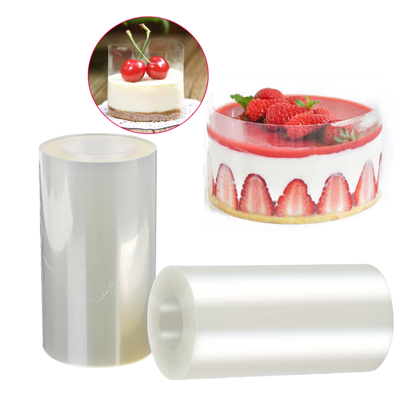 1 roll cake surround film transparent cake collar baking accessories kitchen accessories cake tools for mousse chocolate pastry baking supplies kitchen items details 4