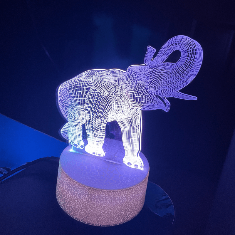 10 Lights White Elephant Decorative String Lights Zoo Small - Temu