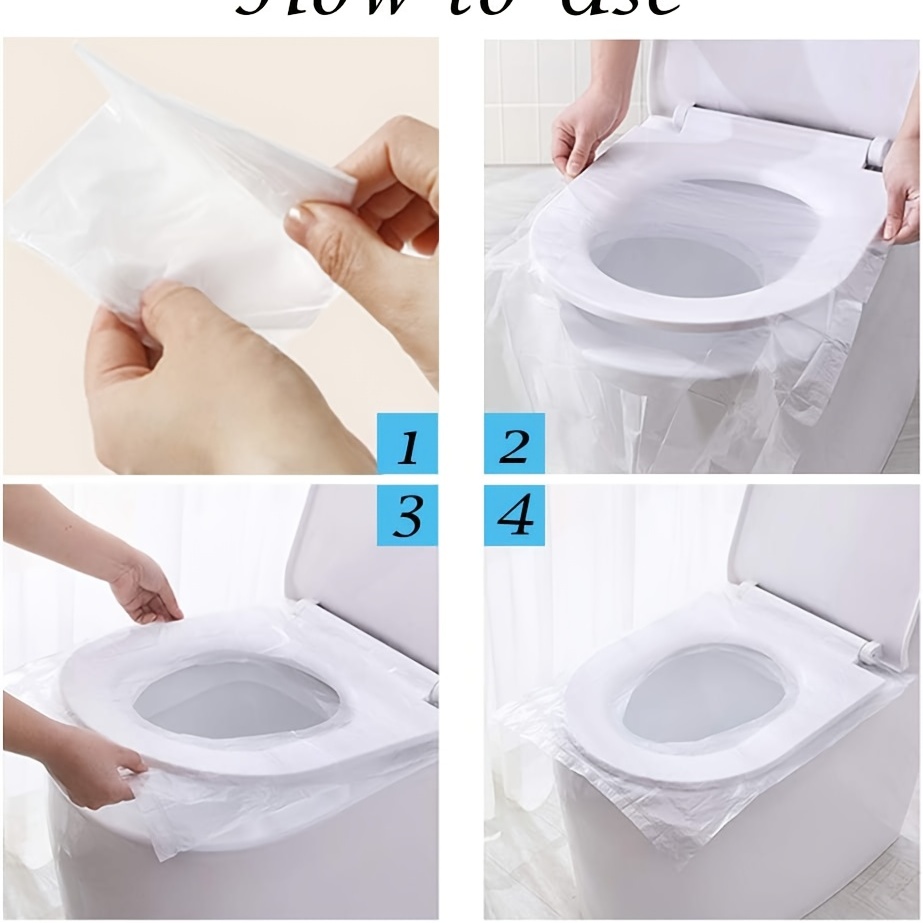 10/20/30pcs Couvre-siège De Toilette Jetable, Couvre-siège De Toilette  Emballé Individuellement, Couvre-siège De Toilette Élastiqué De Qualité  Supérieure, Couvre-siège De Toilette Portable Imperméable Et Résistant Aux  Taches, Couvre-siège De Toilette