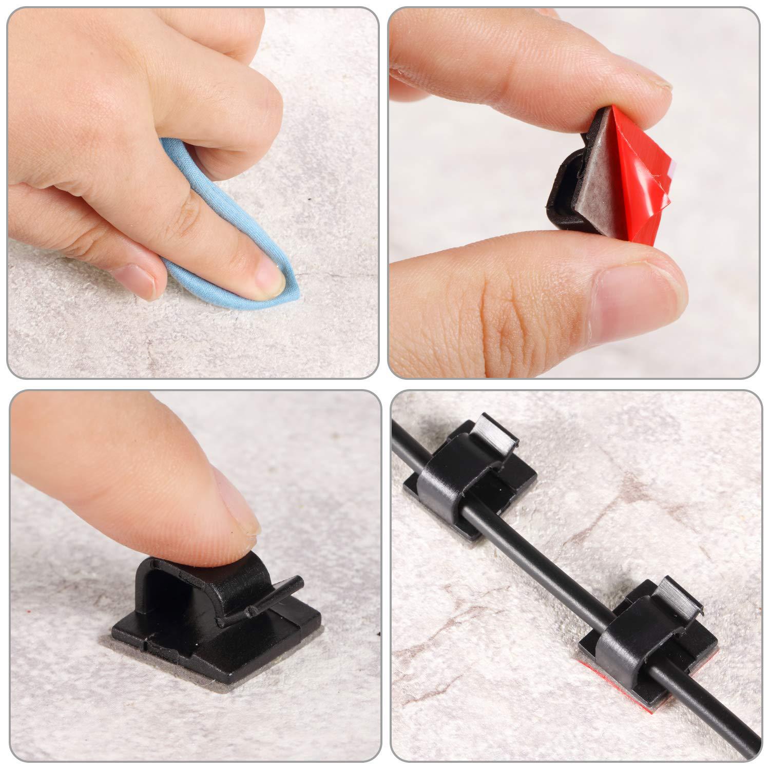 Wire Cable Clip Hook Wire Storage Fixed Device Desktop Car - Temu Germany