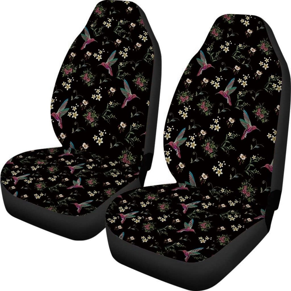 2pcs Fundas Asiento Coche Impresas Flores Rosas Asientos - Temu