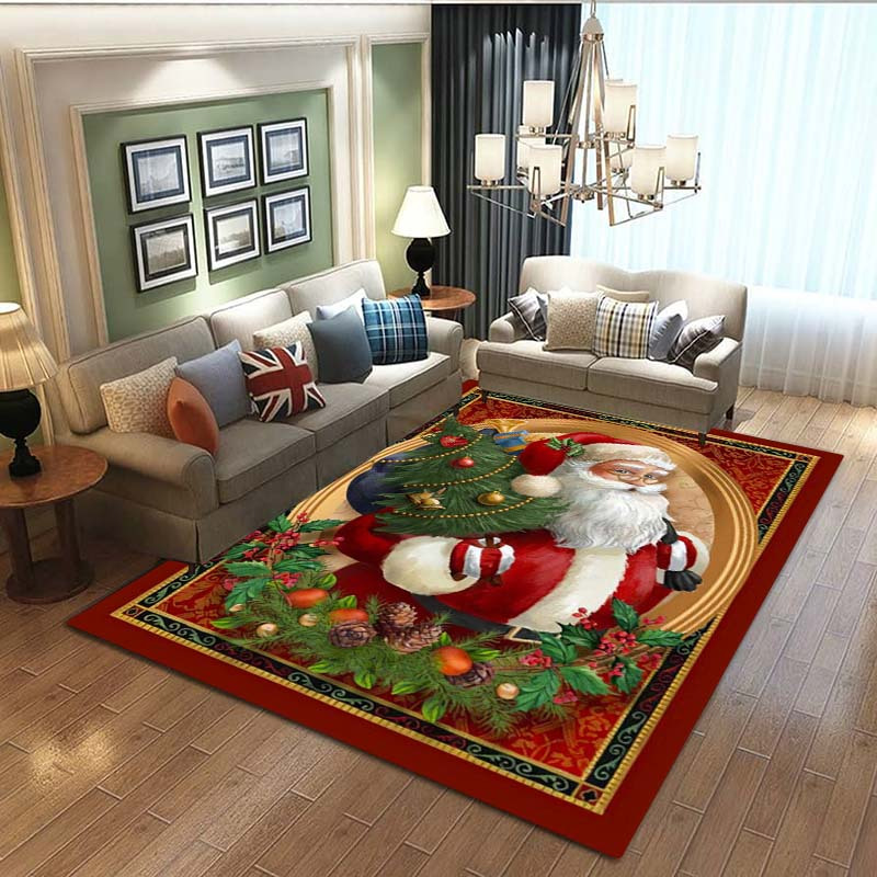Shiny Candle Christmas Decoration Floor Carpet For Home Non Slip, Washable  Rug For Living Room, Bedroom, Kids Play Floor R231004 From Mengqiqi09,  $16.33
