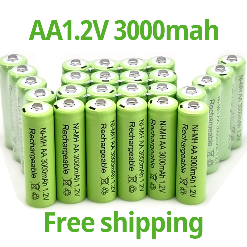 

4/8/12/16pcs, New 1.2v 3000mah Ni Mh Aa Rechargeable Battery, Rechargeable Aa Battery, For Rechargeable Toy, Microphone Mp3, Mobile Rc, Led Flashlight Toys, Household Gadgets, Back To School Supplies