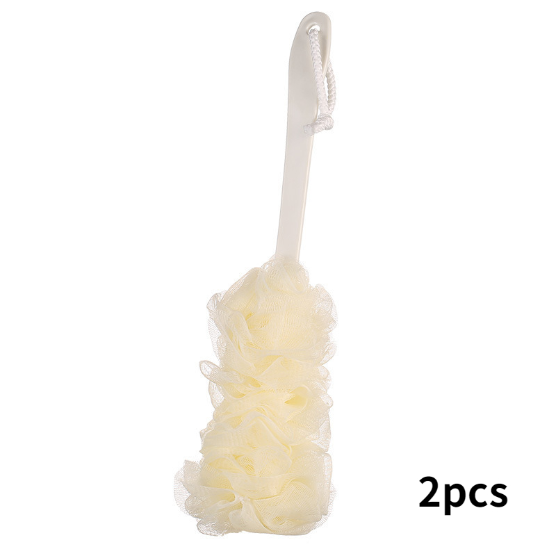 Bathroom Bath Brushes Long Handle Hanging Soft Mesh Back Body