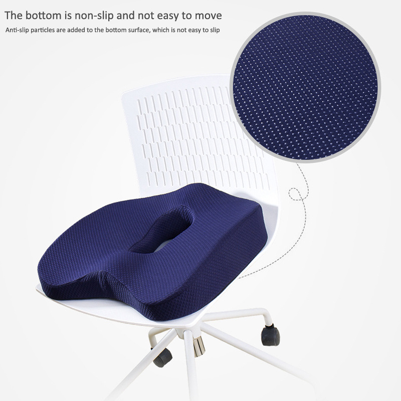 Memory Foam Seat Cushion Orthopedic Coccyx Support Cushions Office Chair  Waist Back Lumbar Relief Cushion Car Seat Hip Massage Pad Set