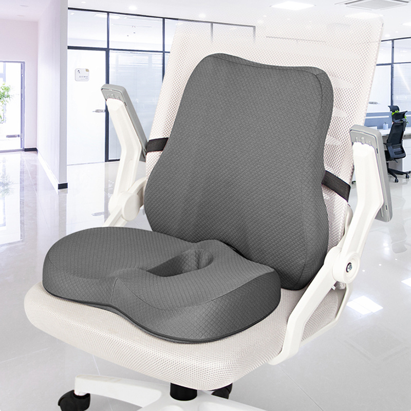 Memory Foam Lumbar Cushion Orthopedic Pillow Office Chair Cushion Support  Waist Back Pillow Sets Car Seat Cushion Hips Massager