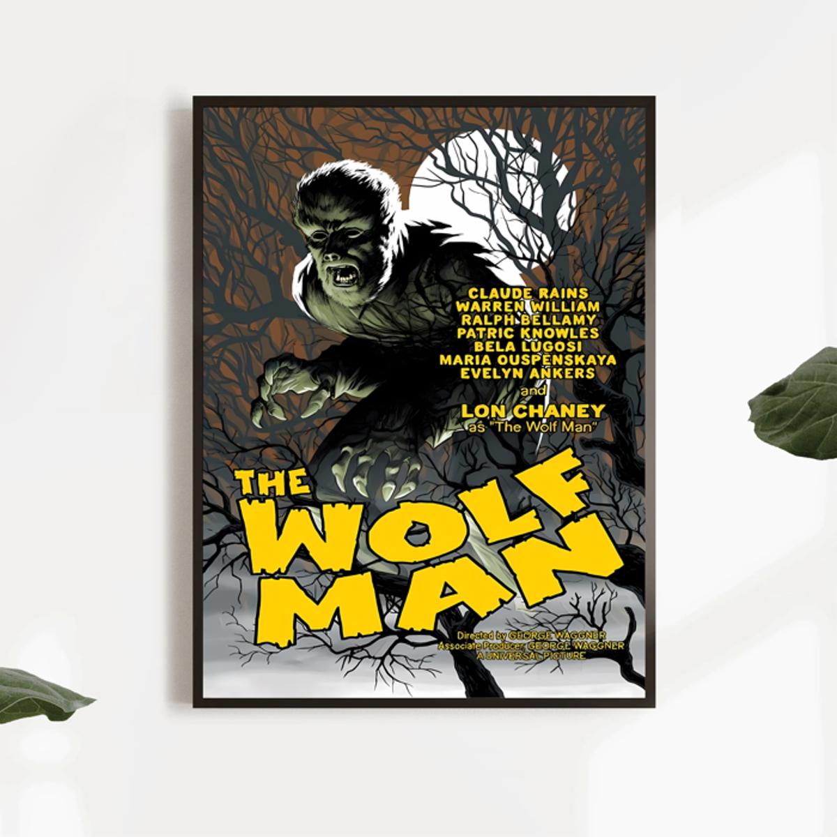 Werewolf Night Poster, Canvas Wall Art Posters