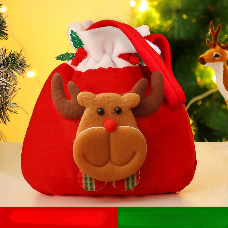 Christmas Santa Claus Drawstring Pouch Party Bag