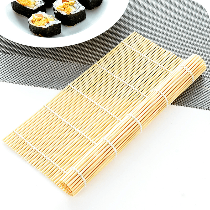 1Pcs Sushi Maker Retro Bamboo Rolling Mat Roller Bamboo Mat DIY Rice  Paddles Bamboo Sushi Tools Household Kitchen Accessories