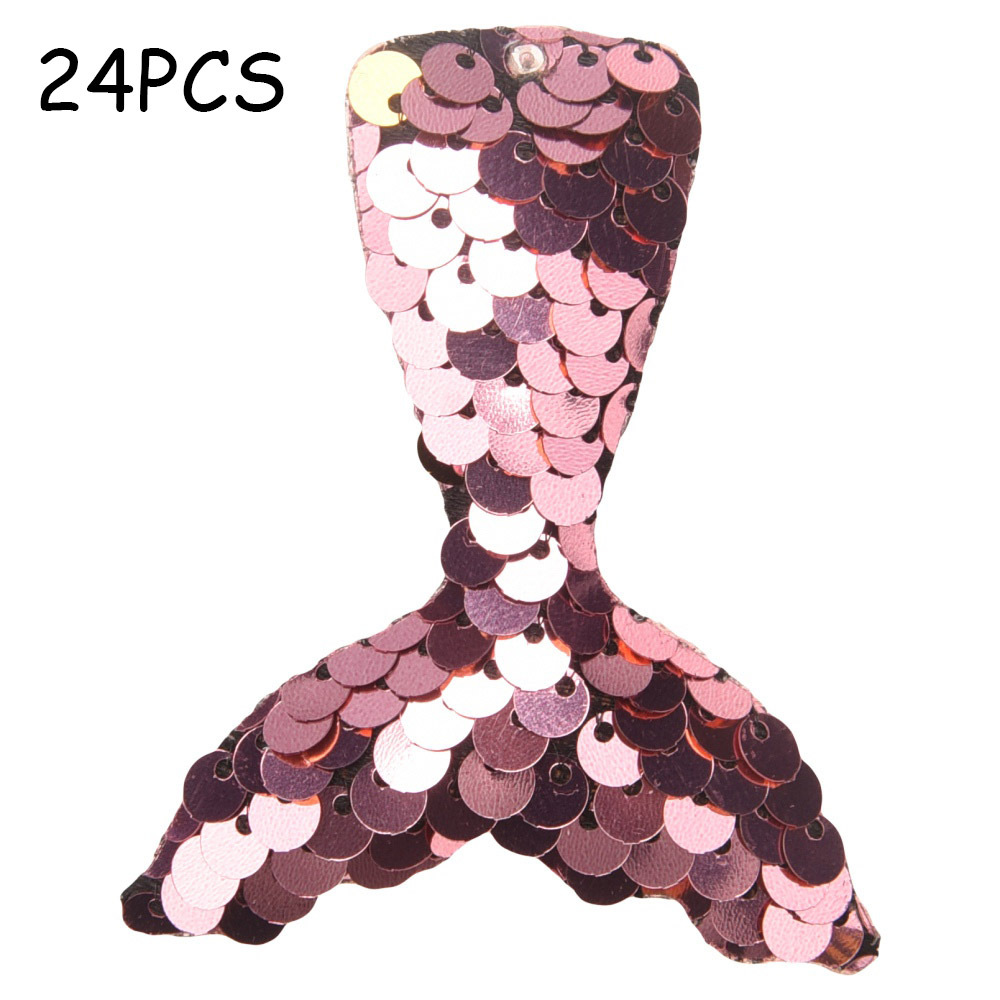 Pink Mermaid Tail Glitter Keychain 