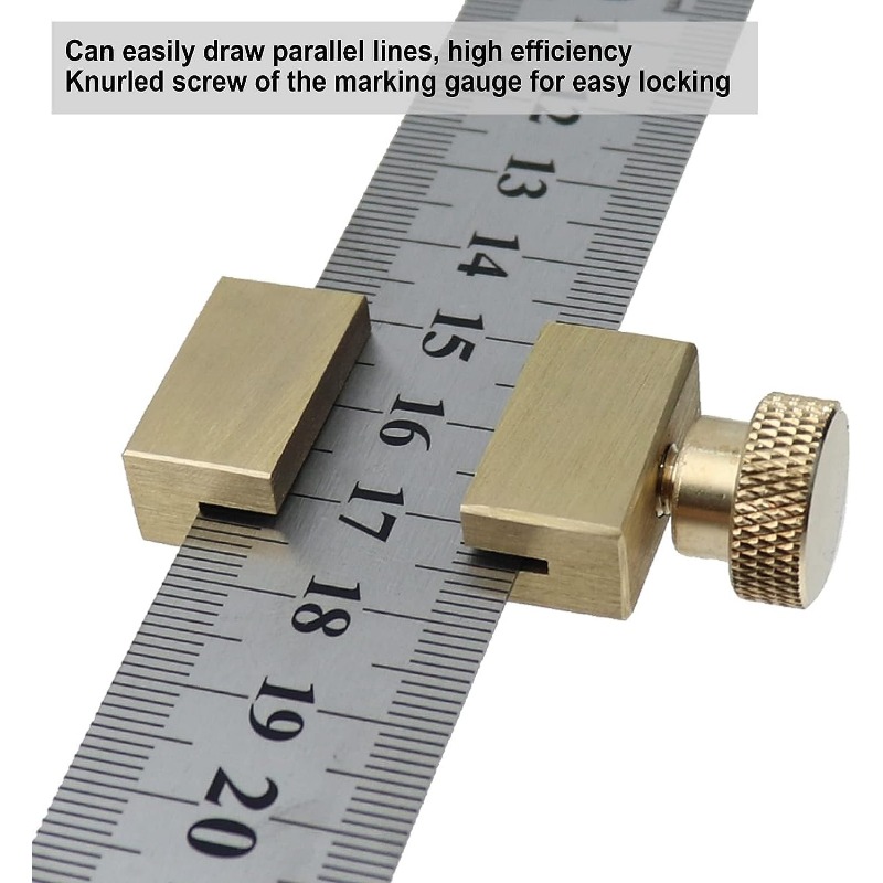 Woodworking Ruler Stop Block Precision Ruler Stop Fence Used for  Measurement Transfer 