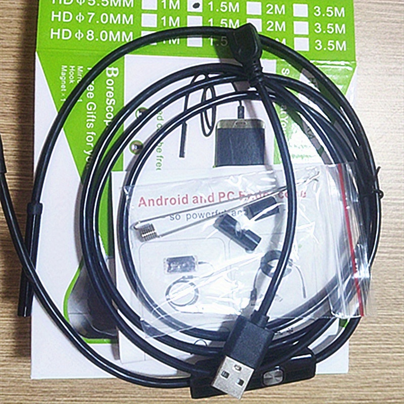 6 Led Endoscope Waterproof Borescope Inspection Camera - Temu