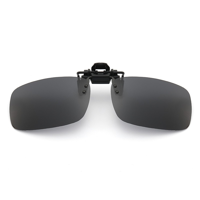 Polarized Clip On Flip Up Sunglasses Shades Clip for Myopia Glasses Eyewear