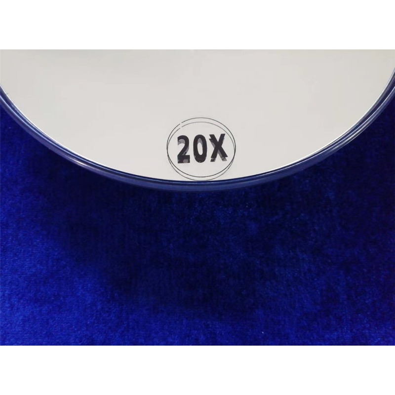 20x Magnifying Makeup Mirror 3 Suction Cups Round Magnification Cosmetics