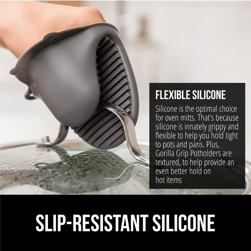 Silicone Oven Mitts Heat Resistant Thickening Silicone - Temu