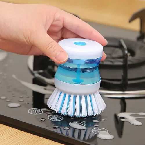 12 Pack Soap Dispensing Dish Brush Liquid Handle Sink Scrubber Washing Sponge
