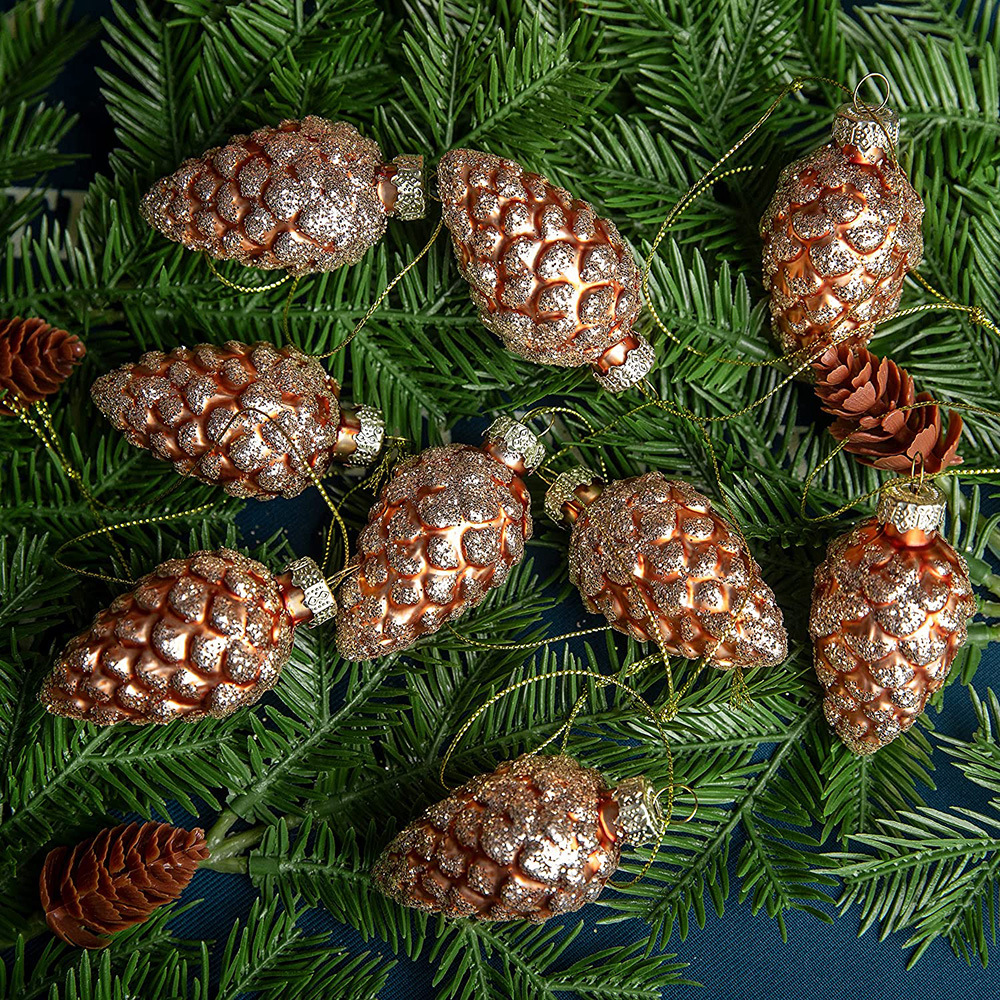 Miniature Ornaments Mini Pinecones 1 Set of 6pcs - Digs N Gifts