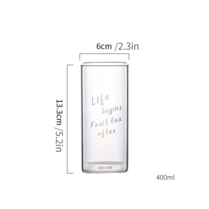 Square Glass Cup Borosilicate Glass Cup Milk Cup Glass Tumbler