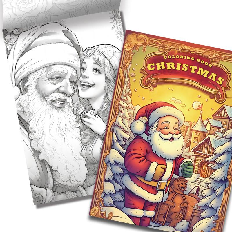 Buon Natale Addobbi e Decorazioni Libro da Colorare per Adulti : 25 Disegni  Divertenti, Festosi e Antistress con Bellissime Scene Natalizie Rilassanti  (Paperback) 