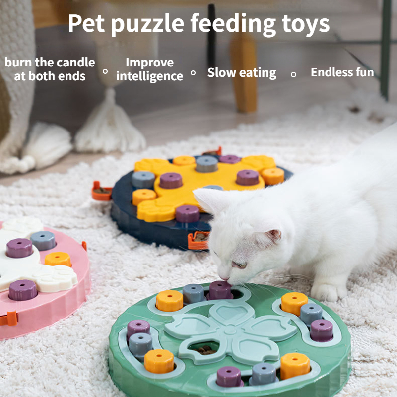Interactive Pet Puzzle Toys: IQ Training, Mental Enrichment & Stress Relief  for Cats!